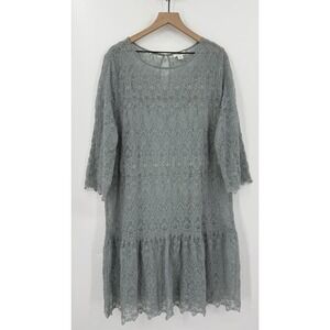 Sundance Gray Lace Dress